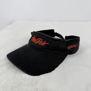 Hooters Sun Visor Unisex Black Norfolk VA Embroidered Alternative Apparel